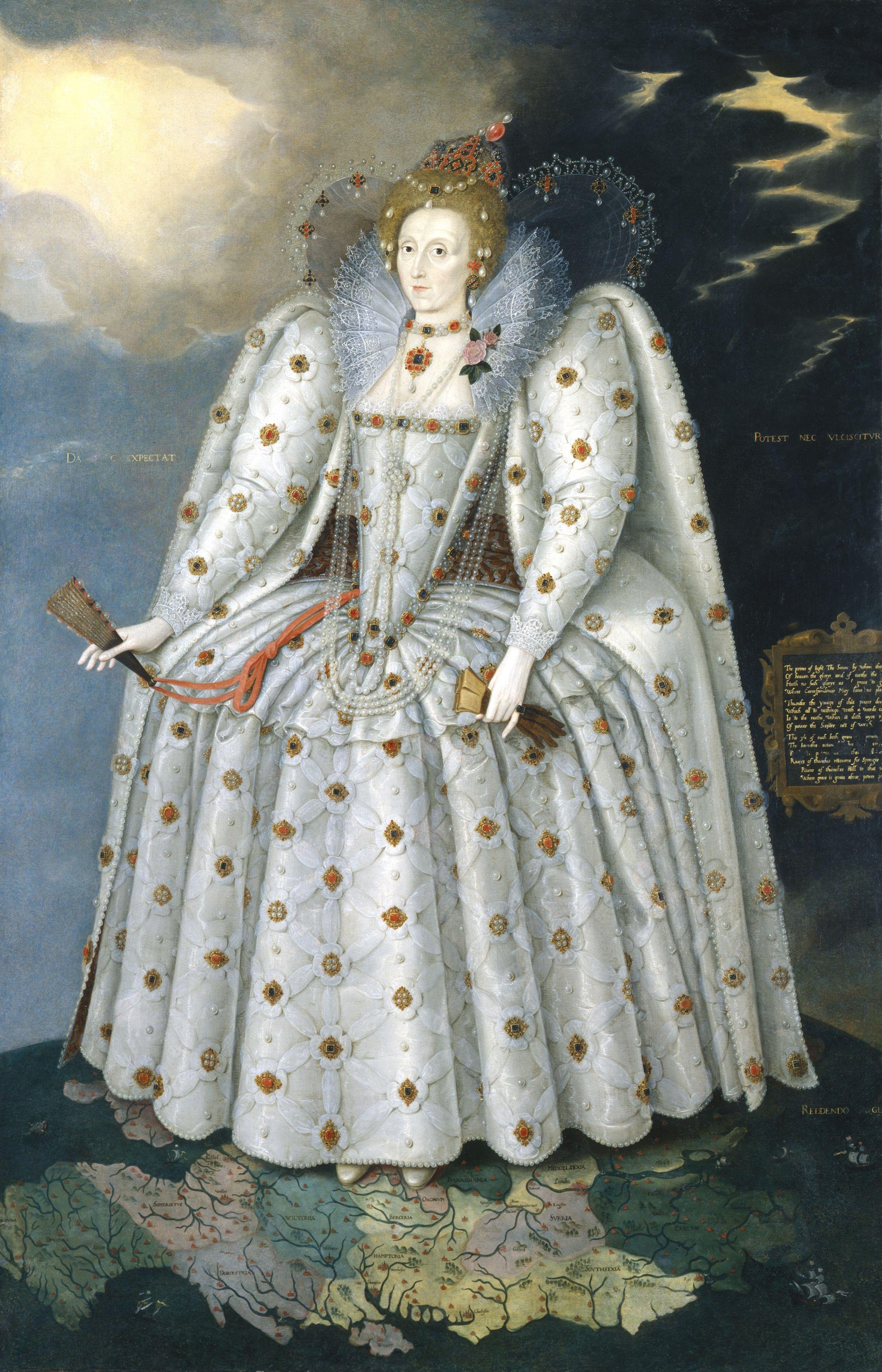 2400x3733 Queen Elizabeth I The Ditchley Portrait Painting Marcus - Queen Elizabeth Painting