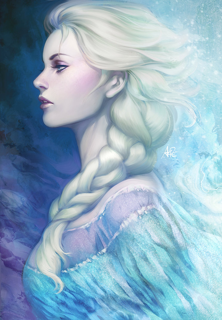744x1074 Frozen Queen By Artgerm - Queen Elsa Painting