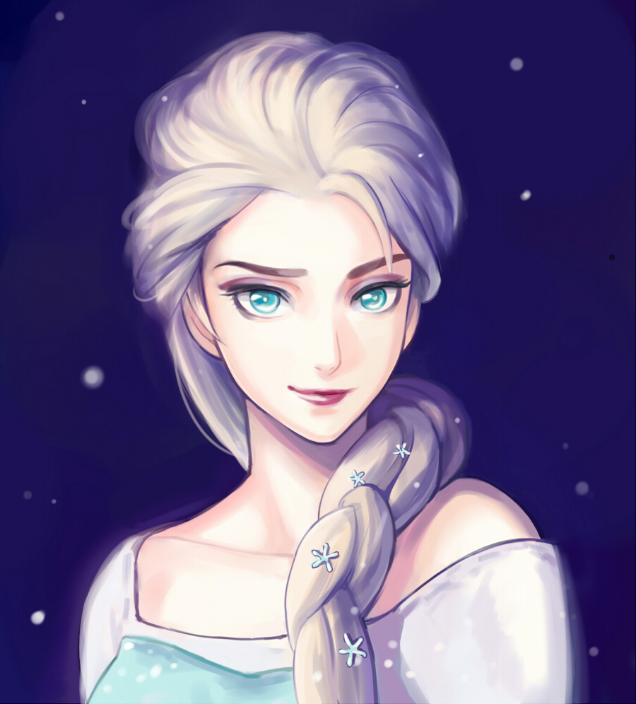 900x996 Frozen ] Elsa By Pakkyap - Queen Elsa Painting