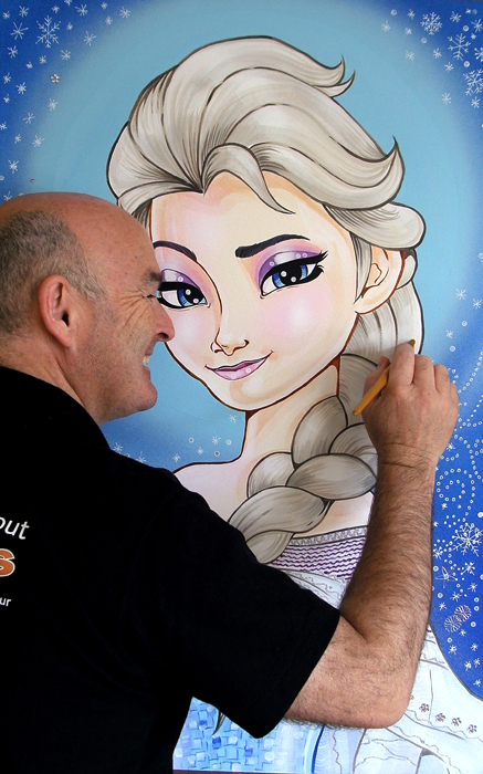 437x700 Frozen Queen Elsa Kids Art Murals - Queen Elsa Painting