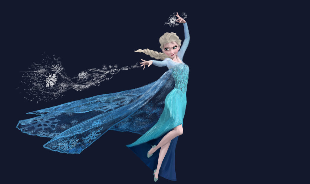 1024x608 Paint Practice Queen Elsa By Xrosettenebulax - Queen Elsa Painting