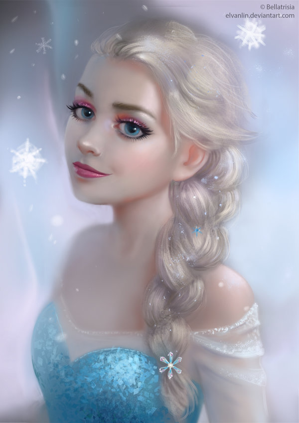 Queen Elsa Painting at PaintingValley.com | Explore collection of Queen ...