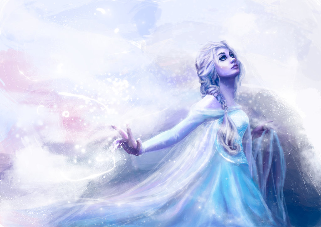 1024x724 Elsa By Serwetka - Queen Elsa Painting
