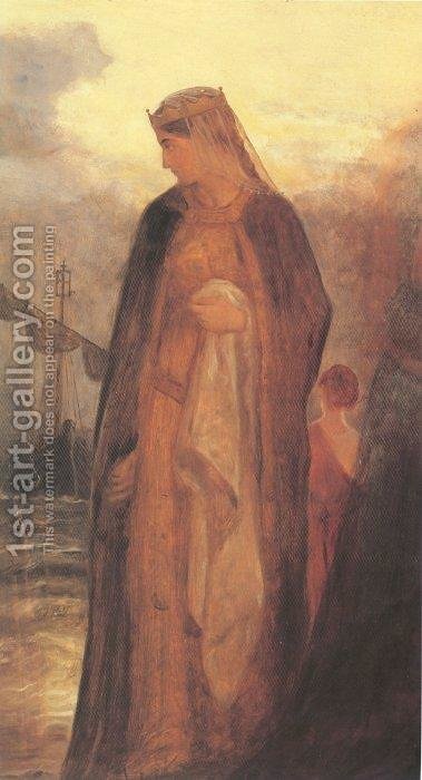 379x700 Queen Guinevere James Archer Reproduction 1st Art Gallery - Queen Guinevere Painting