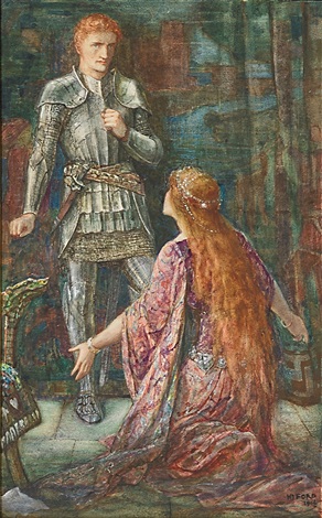 292x470 Sir Bors And Queen Guinevere By Henry Justice Ford On Artnet - Queen Guinevere Painting