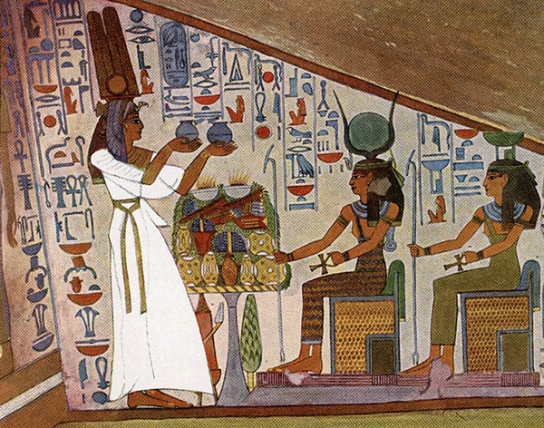 600x472 Researchers Discovered The Mummified Legs Of Queen Nefertari - Queen Nefertari Tomb Painting