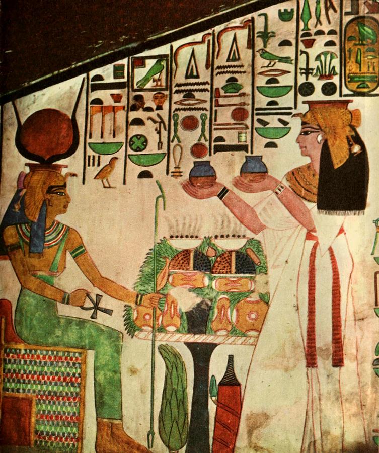 753x900 Ancient - Queen Nefertari Tomb Painting