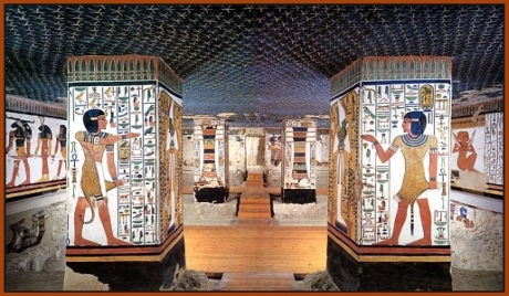 460x268 Celebrations For Nefertari's Tomb In The Valley Of The Queens - Queen Nefertari Tomb Painting