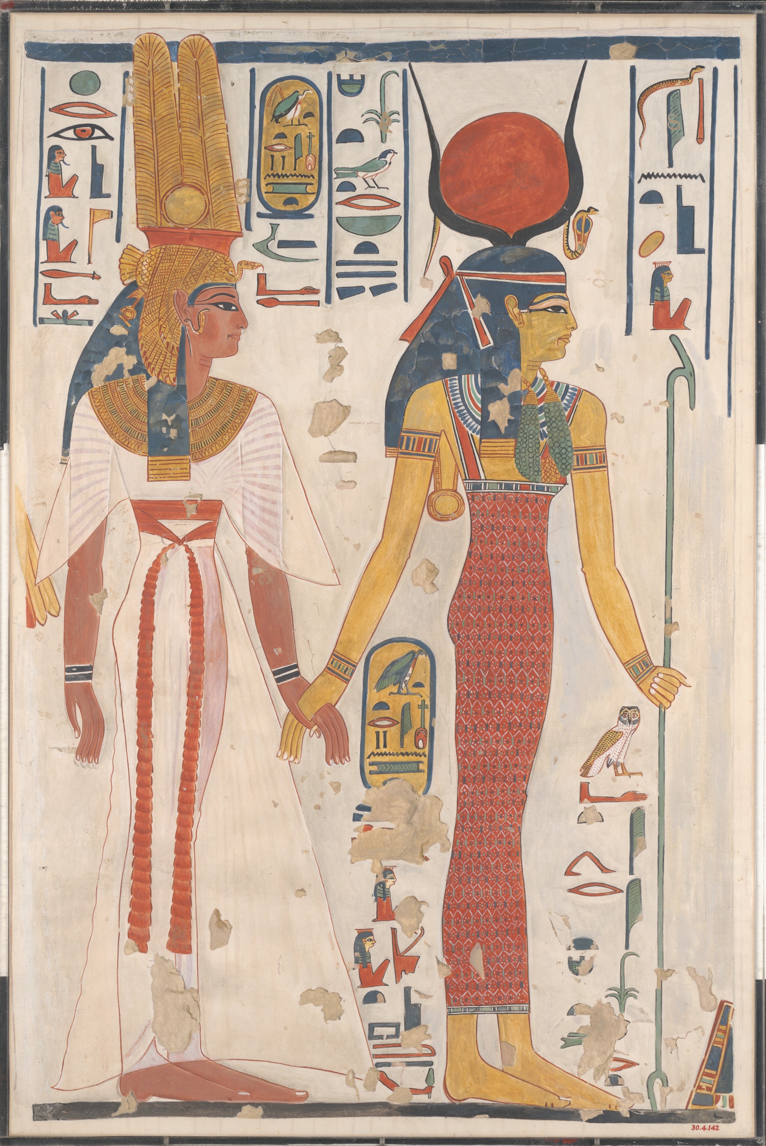 2673x4000 Charles K. Wilkinson Queen Nefertari Being Led By Isis New - Queen Nefertari Tomb Painting