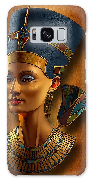 309x600 Nefertiti Egyptian Queen On Papyrus Galaxy S8 Case For Sale By - Queen Nefertiti Painting
