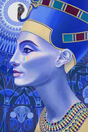 300x449 Queen Nefertiti - Queen Nefertiti Painting