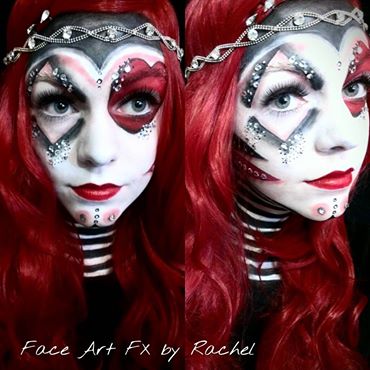 370x370 Queen Of Hearts Makeup Face Paint By Paintedpassion99 - Queen Of Hearts Painting