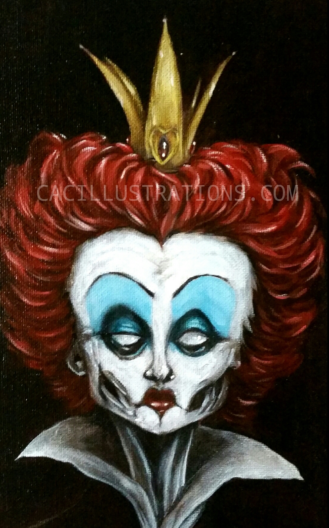 1099x1763 Queen Of Hearts Cac Illustrations - Queen Of Hearts Painting