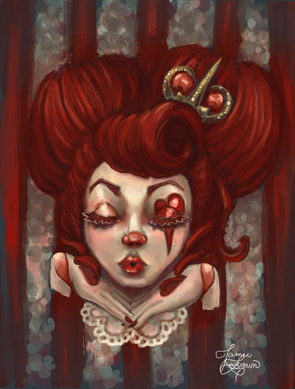 600x793 Queen Of Hearts - Queen Of Hearts Painting