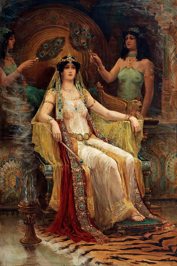 600x900 Queen Of Sheba Painting By Edward Slocombe - Queen Of Sheba Painting