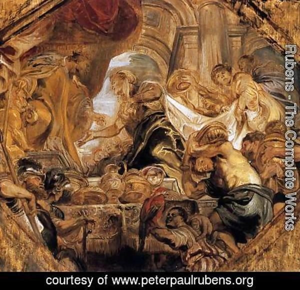 600x580 Rubens - Queen Of Sheba Painting