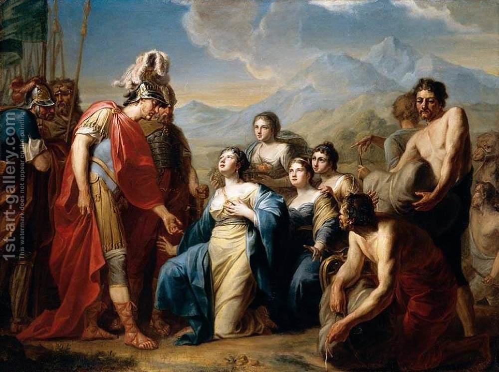 1000x745 The Queen Of Sheba Kneeling Before King Solomon Friedrich - Queen Of Sheba Painting