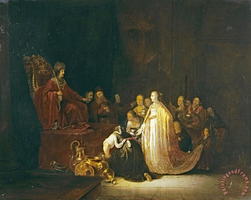 960x764 Jacob Willemsz. De Wet The Elder The Queen Of Sheba Before King - Queen Of Sheba Painting