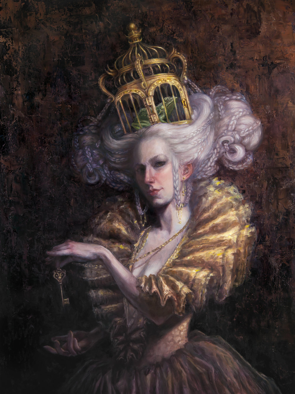 1000x1335 The Frog Queen's Revenge - Queen Painting