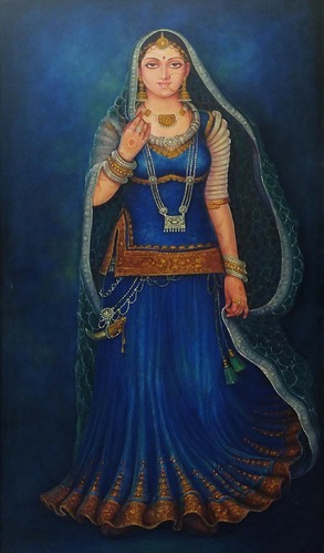 293x499 Traditional Paintings - Queen Painting