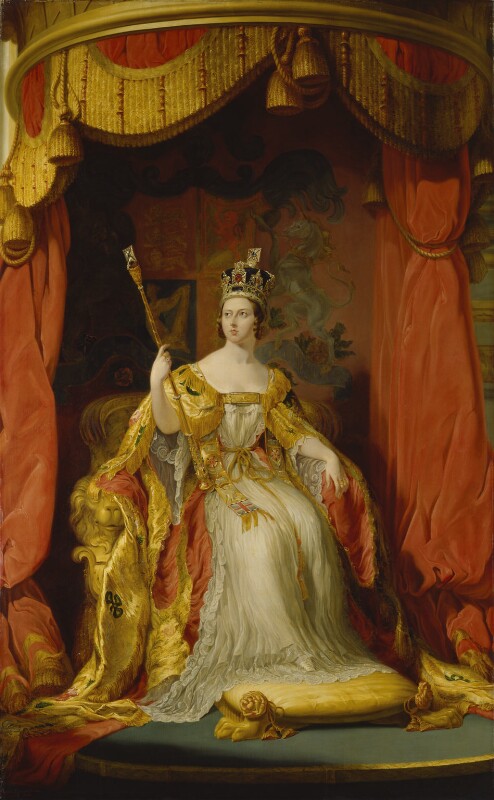 494x800 Npg 1250 Queen Victoria - Queen Victoria Coronation Painting