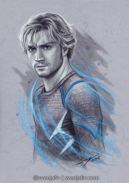 550x777 Svenjaliv Little Bastard Pietro Maximoff Aka - Quicksilver Painting