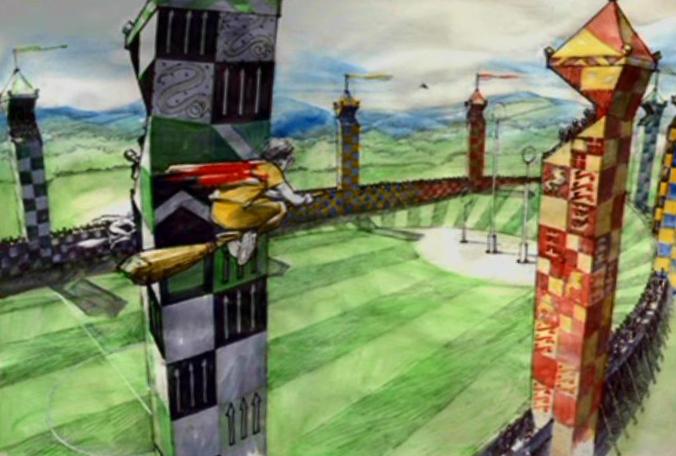 676x456 Image - Quidditch Painting