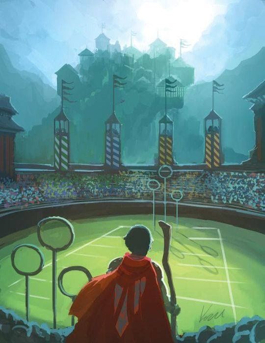 540x698 Pin By Sude On Harry - Quidditch Painting