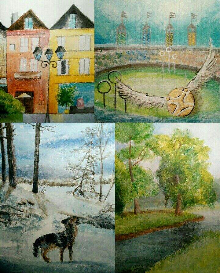 720x895 Bts Fan Art Four Seasons - Quidditch Painting