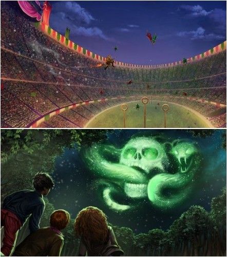 442x500 Wallpotter Quadribol Quidditch Harry Potter - Quidditch Painting