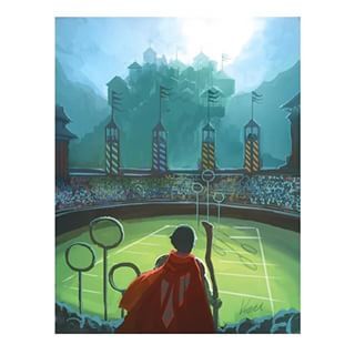 320x320 Drawing The Quidditch Field - Quidditch Painting