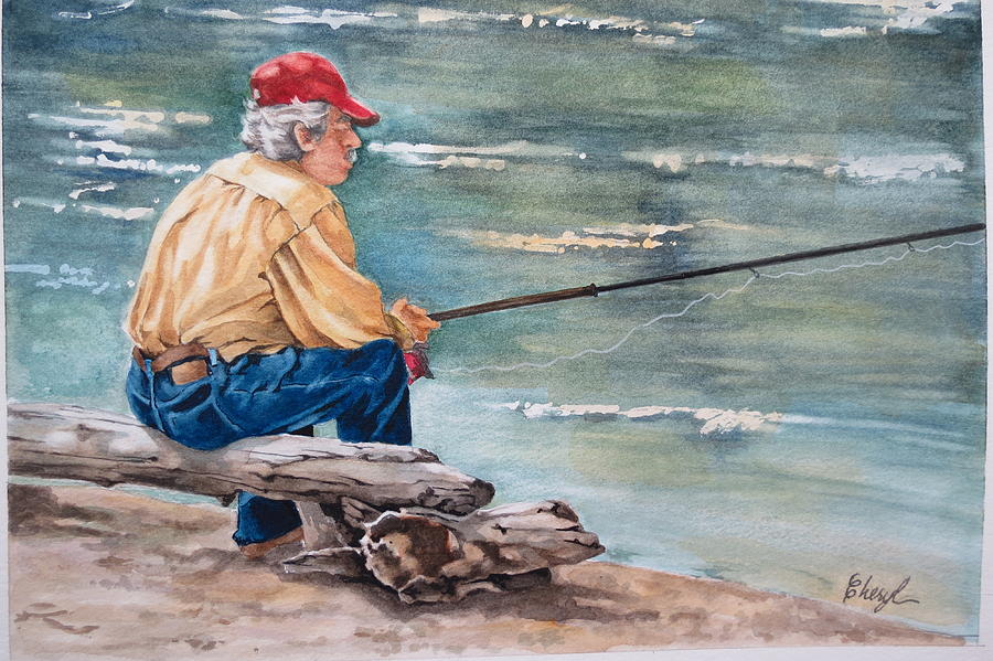 900x599 Aaah Peace And Quiet Painting By Cheryl Bannister - Quiet Painting