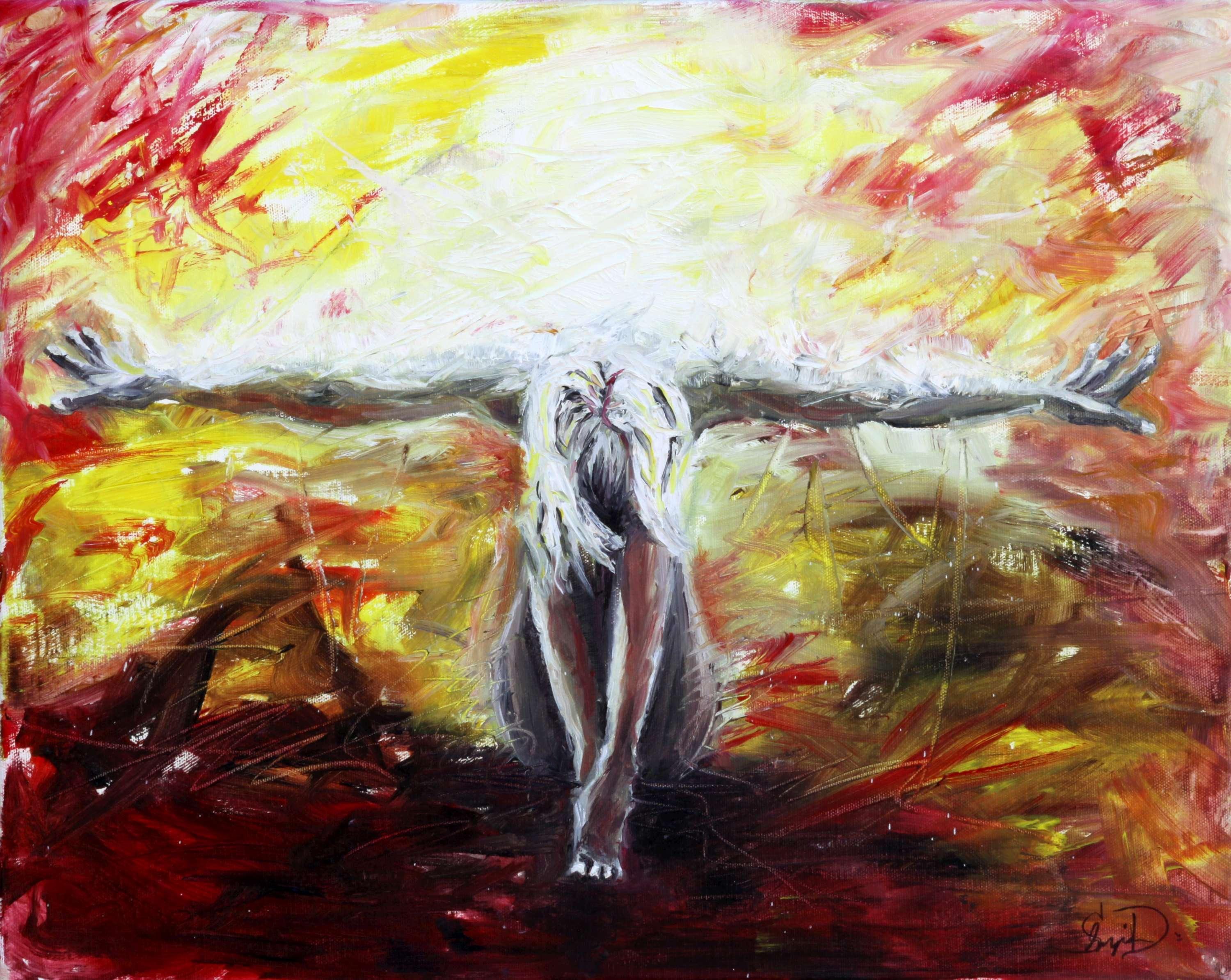 3000x2388 Dominik Skupina Artwork The Quiet Mind Original Painting Oil - Quiet Painting