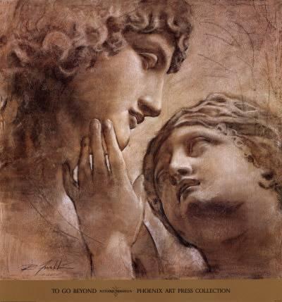 400x429 To Go Beyond Art Print By Richard Franklin - R Franklin Painting