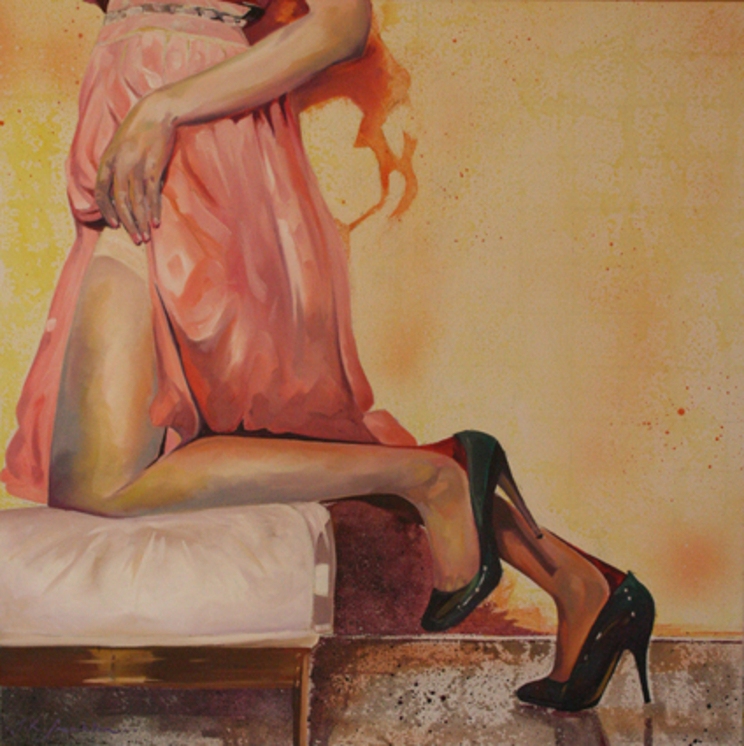 1496x1500 Jed Franklin Its All 2 Much - R Franklin Painting