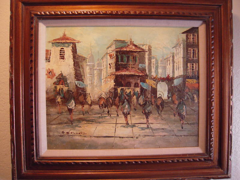 800x600 R. Birchard Impressionist France Oil Painting Signed For Sale - R Painting