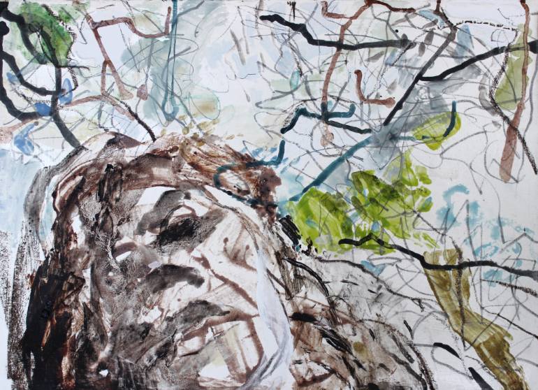 770x558 Saatchi Art Portrait R Painting By Mira Jagiello - R Painting