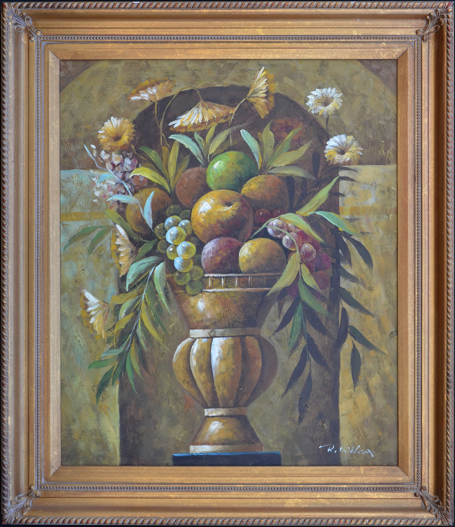 1771x2048 Beautiful Signed R. Wilcox Oil On Canvas Worthington Galleries - R Painting