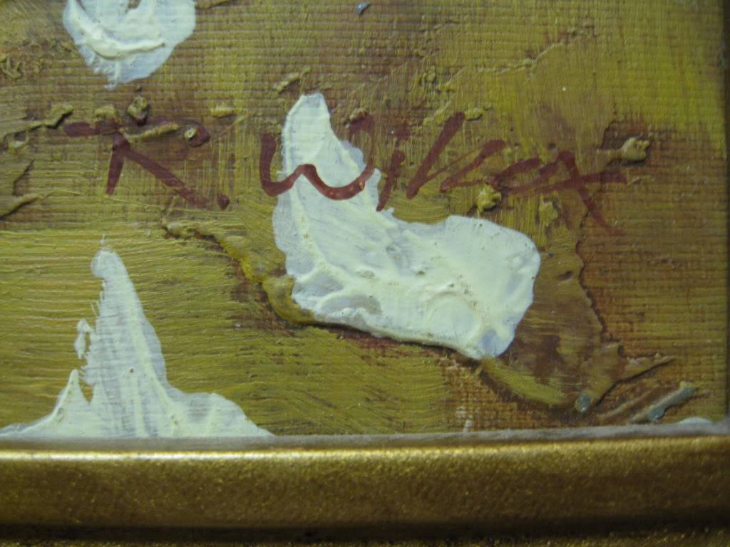 1024x768 Help With Artist R. Wilcox Still Life Rose Flower Painting - R Wilcox Painting