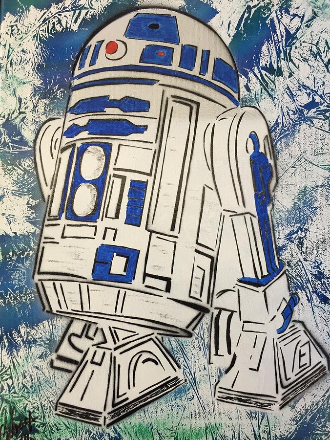 676x900 R2d2'D Painting By Glenn Vaags - R2d2 Painting