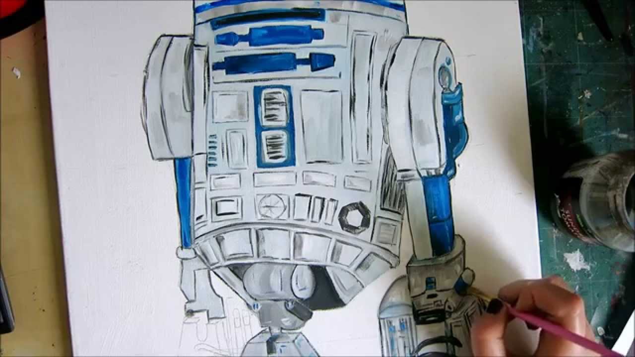 1280x720 R2d2 - R2d2 Painting