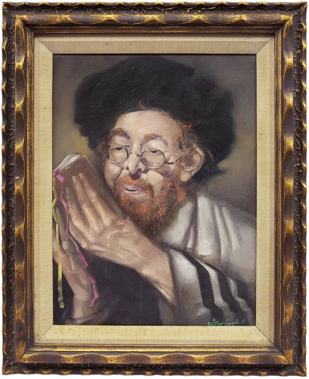 626x768 Weber Gyula - Rabbi Painting