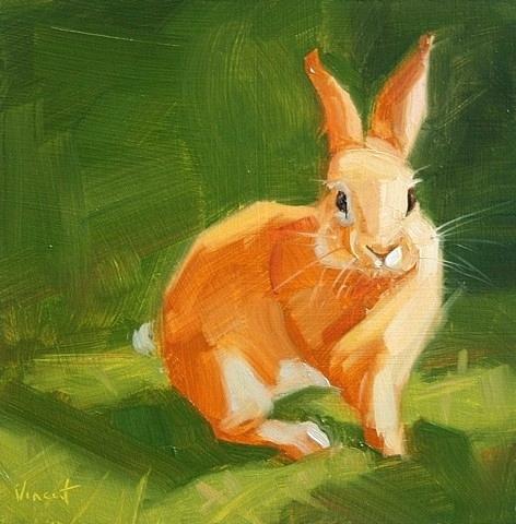 472x480 Animal Rabbit Oil Paintings For Sale Painting Pinable - Rabbit Oil Painting