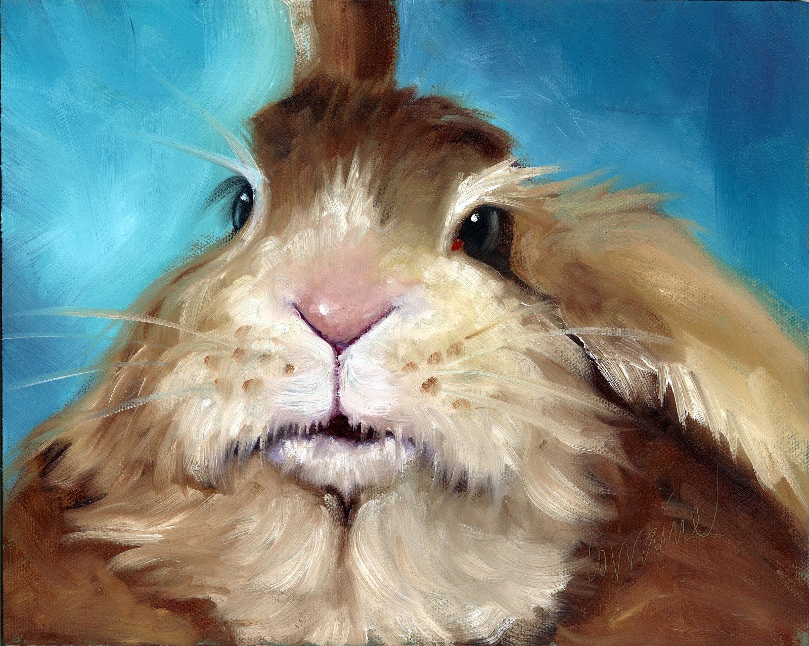 1600x1277 Rabbit Oil Painting - Rabbit Oil Painting