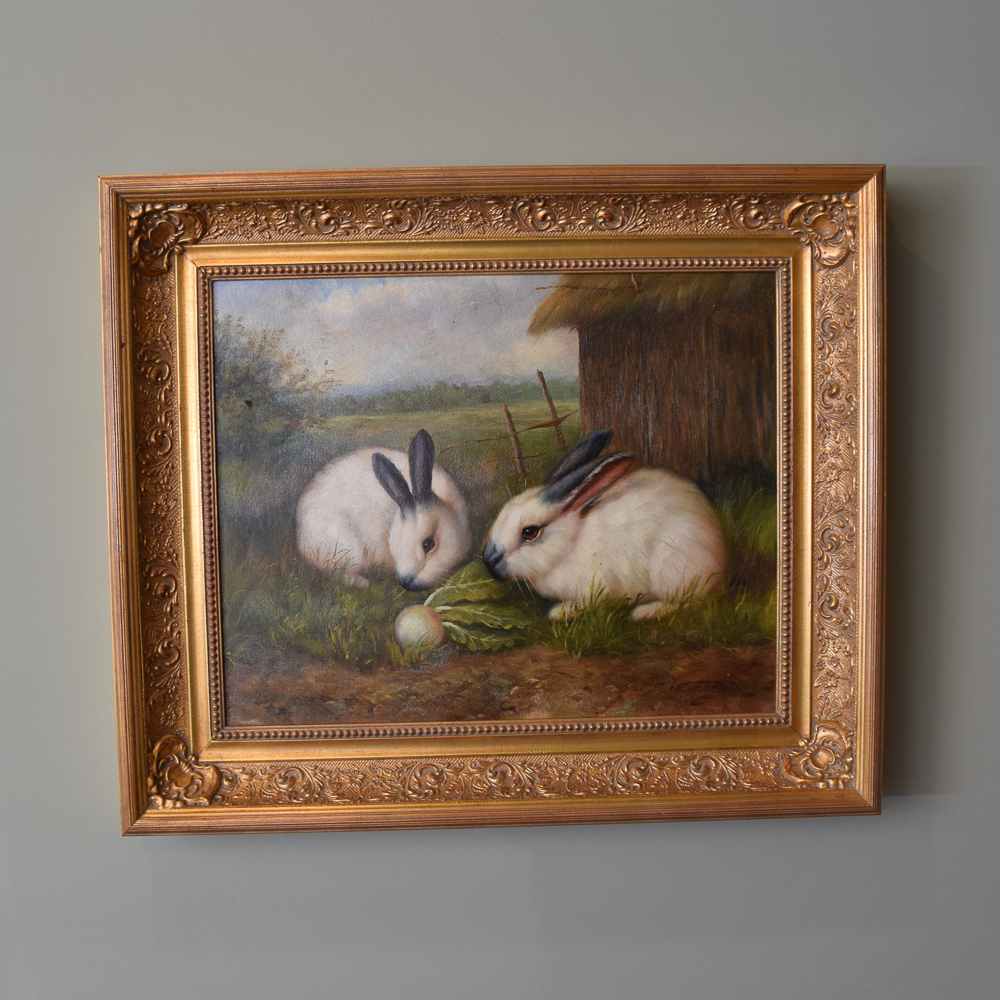 Rabbit Oil Painting At PaintingValley Com Explore Collection Of   Rabbit Oil Painting 6 