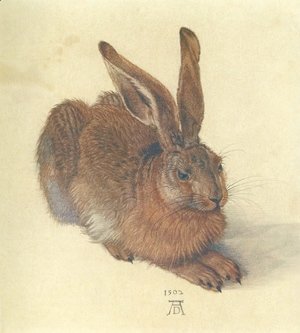 300x333 Famous Rabbits Paintings Amp Reproductions 1st Art Gallery - Rabbit Painting
