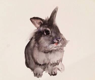 375x314 Rabbit Painting Paintings For Sale Saatchi Art - Rabbit Painting Images