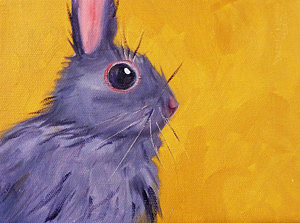 300x223 Rabbit Paintings Fine Art America - Rabbit Painting Images