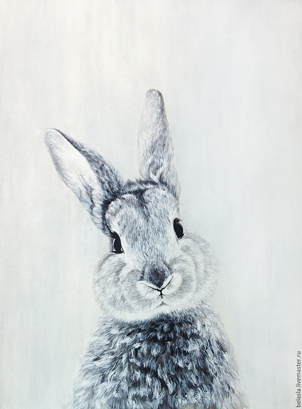 Rabbit Watercolor Painting at PaintingValley.com | Explore collection ...