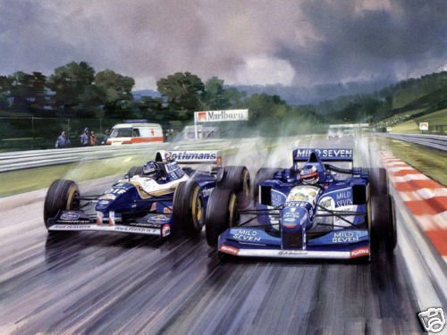 500x375 Colors Home Decor 100% Handpainted Modern Art Oil Paintings F1 - Race Car Painting